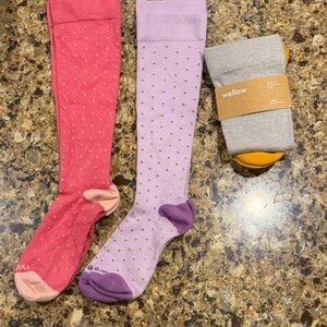 (3) pairs, Size Large, Wellow Brand Premium Compression Socks, 18-25mmHg